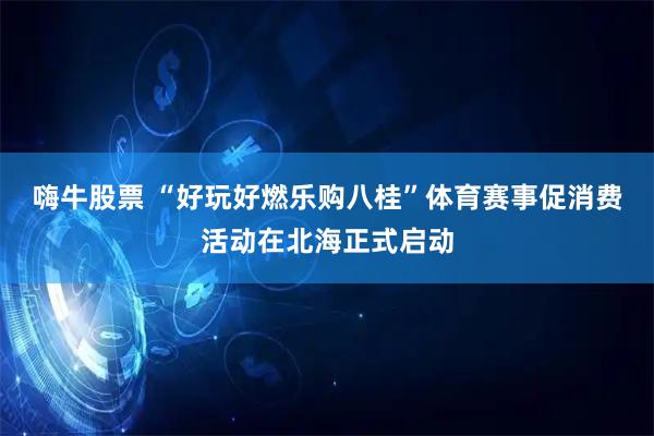 嗨牛股票 “好玩好燃乐购八桂”体育赛事促消费活动在北海正式启动